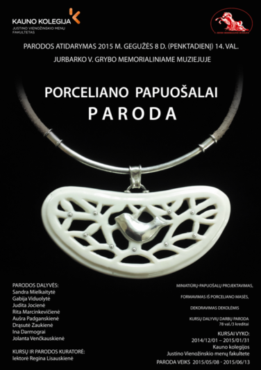 Porceliano papuošalų paroda