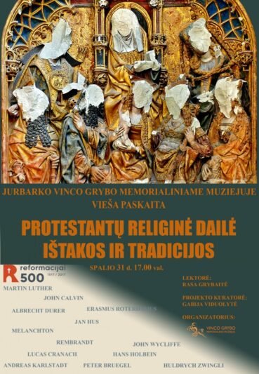 Paskaita: Protestantų religinė dailė. Ištakos ir tradicijos