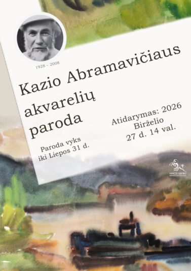 KAZIO ABRAMAVIČIAUS AKVARELIŲ PARODA