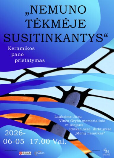 NEMUNO TĖKMĖJE SUSITINKANTYS. keramikos pano